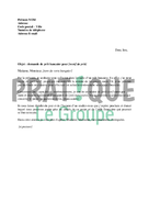 Lettre à la banque : demande de prêt bancaire