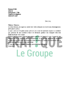 Lettre de réclamation concernant la détérioration d'objets par les déménageurs