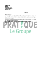 Lettre pour une demande d'autorisation de sortie de territoire