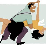 Illustration de lindy hop